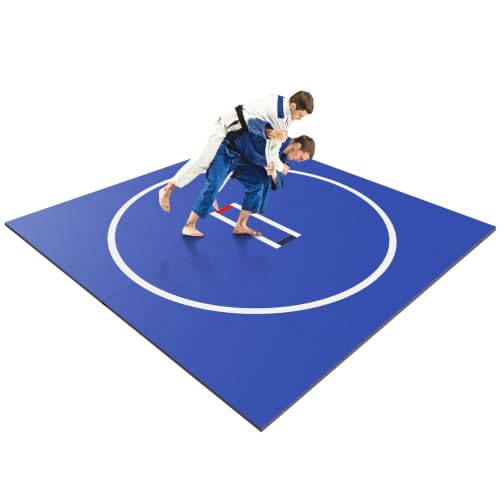 Generic 3M X 3M Gymnastics Training Mat Wear Resist Portable MMA Blanket Anti-Slip Multi-Functional Training Blankets for Grappling Martial Art Boxing Judo
