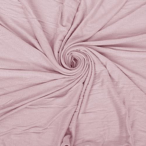 Hijab Scarf for Women Soft Cotton Muslim Jersey Hijab Head Wrap Scarves Fashion Long Scarf Shawls - color: Deep Pink