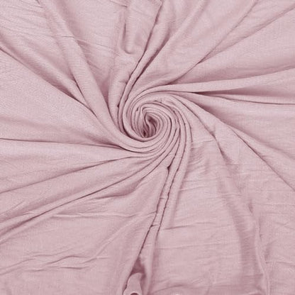 Hijab Scarf for Women Soft Cotton Muslim Jersey Hijab Head Wrap Scarves Fashion Long Scarf Shawls - color: Deep Pink