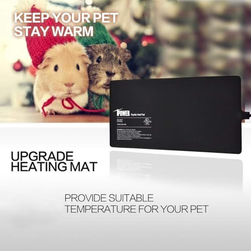 iPower 6 by 8-Inch 8W Reptile Heat Mat, LCD Digital Aquarium Thermometer, Under Tank Warmer Terrarium Heat Pad for Turtles Lizards Frogs and Other Small Animals - size: 6" x 8", style: Heat Pad + Thermometer