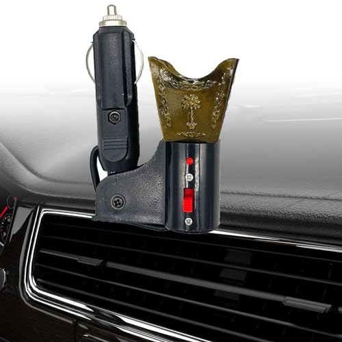 Fenteer Car Electric Incense Burner Electric Censer Cigarette Lighter, Auto Accessories, Middle Eastern Style Bakhoor Burner, Green - color: Green