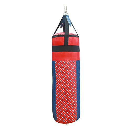 Ringside Apex Heavy Bag, Punching Bag for Boxing Training and Workout, 100 lbs, Includes Nylon Straps and Hanging Clip - color: Silver / Black