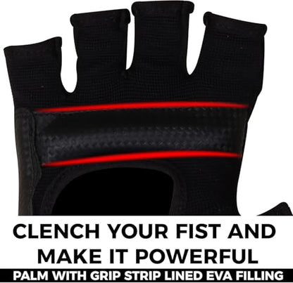 SAWANS MMA Gloves Karate Mitts Punch Bag Boxing Gloves Martial Arts Combat Taekwondo Kickboxing Mitts Fighting Grappling Training for Womens Mens Adults - size: Large