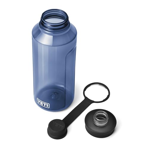 YETI Yonder Water Bottle with Yonder Tether Cap, Lightweight, Leakproof and BPA-Free - color: Navy, size: 50 Ounces