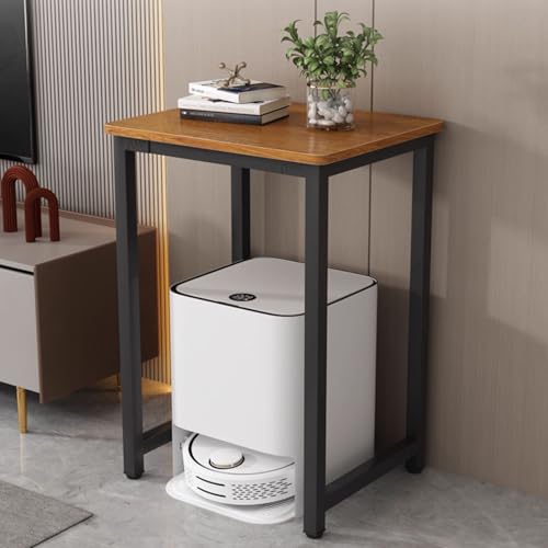 Robot Vacuum Stand Cabinet,Storage Cabinet for Robot,Fish tank stand base,Single/double layer, non-slip foot pads,Sofa Sideboard Adaptable for Living Room, Entryw Golden Oak (Single Layer) 50x40x80cm - color: Golden Oak (Single Layer), size: 50x40x80cm