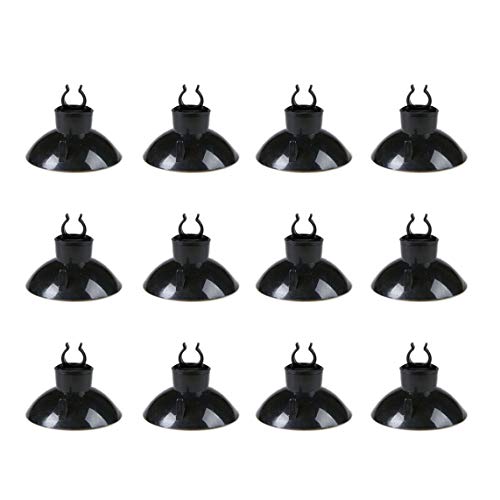 25 Feet 3/16 Inch Standard Aquarium Silicone Airline Tubing | With Air Stones, Check Valves, Suction Cups and Connectors For Fish Tank, Hydroponics (Black) - color: Black