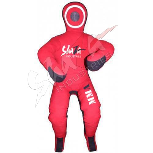 Shaza MMA BJJ Wrestling Submission Dummy Bag Unfilled SI 2145 - color: Red, size: 72 inches| 180cm| 6 Feet
