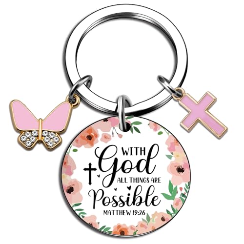 Christian Gifts For Women Keychain Inspirational Religious Birthday Gifts