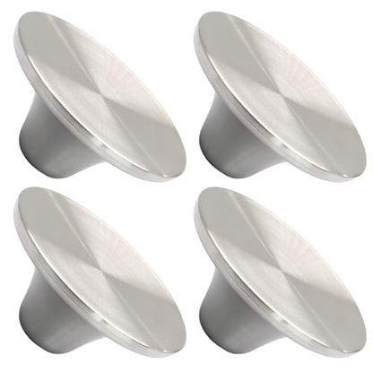 Dutch Oven Knob, Silver Lid Knob Replacement, 4pcs | for Enameled Ceramic Cast Iron Dutch Oven Pot Lid, Pan Lid Handle - color: Chrome-4pcs