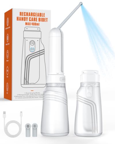 Portable Bidet for Travel, 400ml Portable Electric Travel Bidet Sprayer