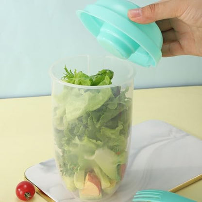 Portable Salad Cup - color: Green