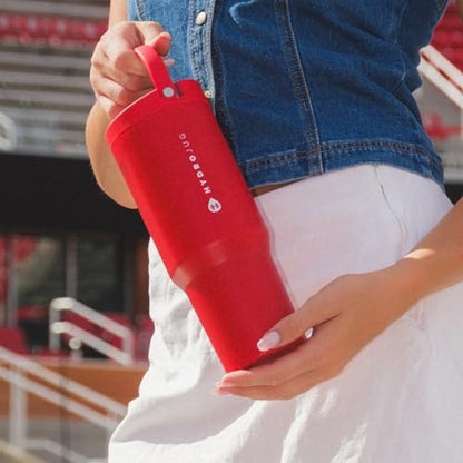 HydroJug Sport 32 oz Insulated Stainless Steel Water Bottle, Alumni Red - color: Alumni Red, size: 32 Ounces