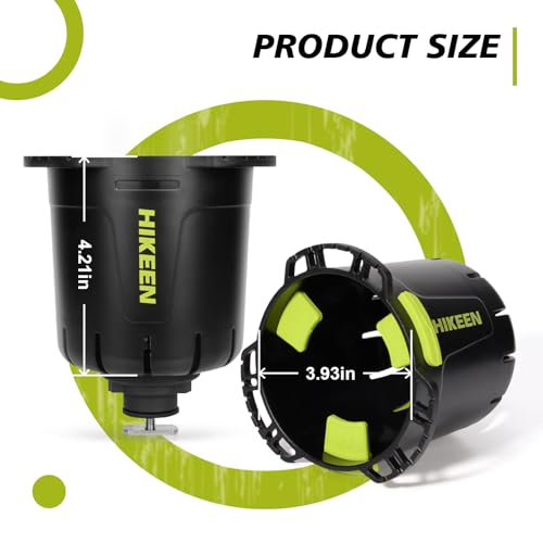 Hikeen Kayak Cup Holder with Rubber Tab, Multi-Functional Cup Holder for Kayak Water Bottle Holder, Drinks Holder, Fishing Tool, Lures Storage, Kayak Track Mount Install - style: 1Pack