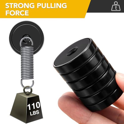 E BAVITE Strong Neodymium Magnets with Screws Black, 25 Pack | 110 Lbs Rare Earth Magnets with Heavy Duty, Cup Magnet with Countersunk Hole and Stainless Screws for Kitchen, Craft, Office - color: Black, size: 32mm-25P