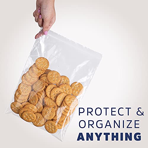 Clear Plastic Reclosable Zip Bags - Bulk GPI Case of 1000 8" x 10" 2 mil Thick Strong & Durable Poly Baggies With Resealable Zip Top Lock For Travel, Storage, Packaging & Shipping. - size: 8" x 10"