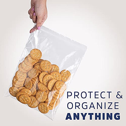 Clear Plastic Reclosable Zip Bags - Bulk GPI Case of 1000 8" x 10" 2 mil Thick Strong & Durable Poly Baggies With Resealable Zip Top Lock For Travel, Storage, Packaging & Shipping. - size: 8" x 10"