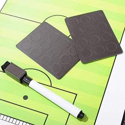 Soccer Coaching Board, Soccer Training Equipment, Football Soccer Tactic Board Coach's Coaching Strategy Clipboard Foldable Dry Erase Whiteboard