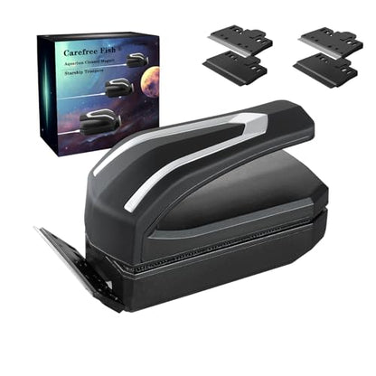Carefree Fish Aquarium Starship Troopers Magnetic Cleaner Stainless Steel Blades 4Pcs for Size M and L - size: ML
