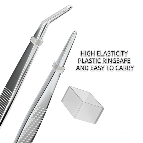 12Inch Fine-Tip Kitchen Tweezers Tongs – Extra-Long Stainless Steel Cooking Tweezers Dishwasher Safe for Grilling, Baking & Food Prep (12In Straight BBQ Tongs) - color: 12In Straight BBQ Tongs