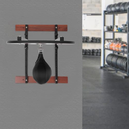 360° Swivel Speed Bag Platform Kit - Heavy Duty Adjustable Height Wall Mount, Professional Boxing Training Equipment for Fitness and Exercise
