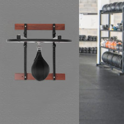 360° Swivel Speed Bag Platform Kit - Heavy Duty Adjustable Height Wall Mount, Professional Boxing Training Equipment for Fitness and Exercise