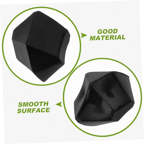 COLLBATH Black Irregular Faux Ice Stone Decorative Aquarium Gravel and Garden Rocks for Fish Tank Landscaping and Terrarium Ornament