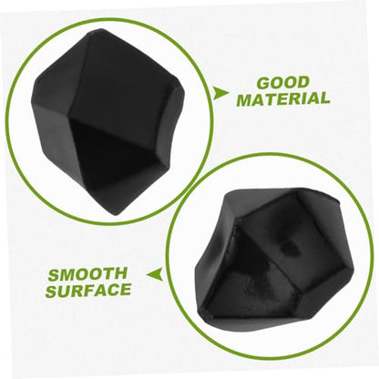 COLLBATH Black Irregular Faux Ice Stone Decorative Aquarium Gravel and Garden Rocks for Fish Tank Landscaping and Terrarium Ornament