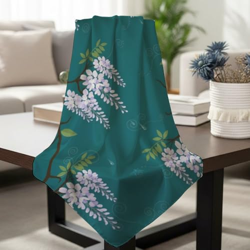 Silk Like Head Scarf for Women Satin Bandana for Hair Wrapping Handbags Fashion Accessory Square Hair Scarf 27.5" - color: 08#deep Green Wisteria Vine