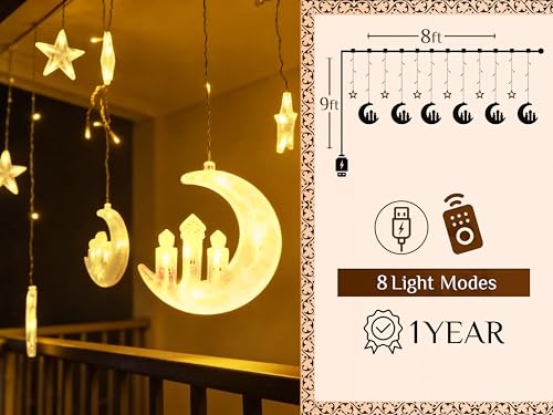 OLEEK Ramadan Lights Decorations - Ramadan Decorations for Home 2026 - Ramadan Decoration Lights - Ramadan Gifts for Kids - Ramadan Decor - Ramadan String Lights زينه رمضان - Ramadan led Lights - style: 2026 Special Edition