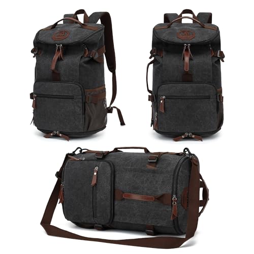 gym duffel bag backpack wrestling bag with shoe compartment 4 kinds of back method waterproof sports walking laptop - color: C-black