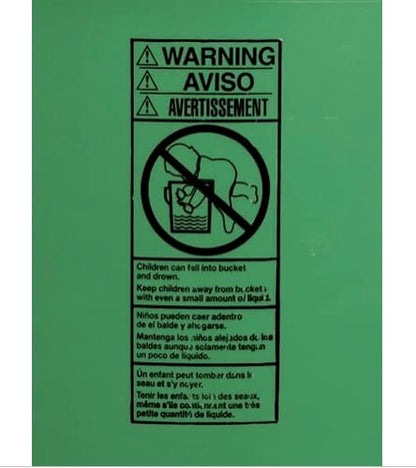 House Naturals 5 Gallon Food Grade BPA Free Container Dark Green Bucket with Screw On Black Lid
