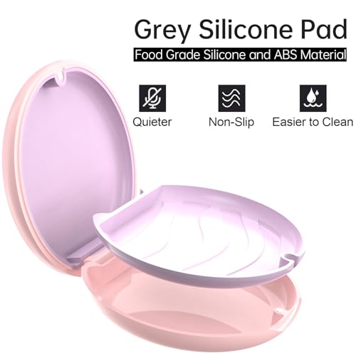 Retainer Case, Compatible with Invisalign, Cute Orthodontic Slim Aligner Case with Removal Tool and Brush, Pink - color: Pink