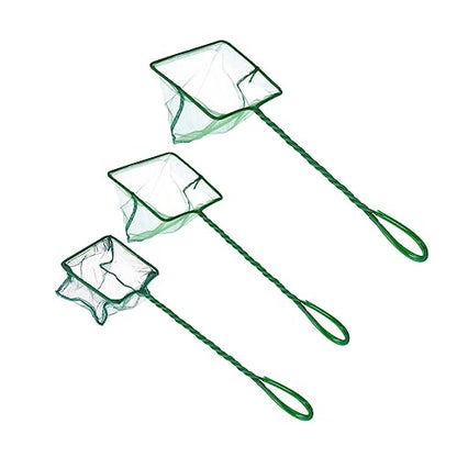 3pcs Fish Net Swimming Pool Leaf Net Crab Nets Net to Catch Small Fish Pool Cleaning Net Fish Aquariums