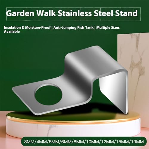 Peiiwdc 8pcs Stainless Steel Aquarium Cover Clip Optional Thickness Lid Clamps Brackets for Fishtanks Aquarium Lid Clamps - size: 6mm