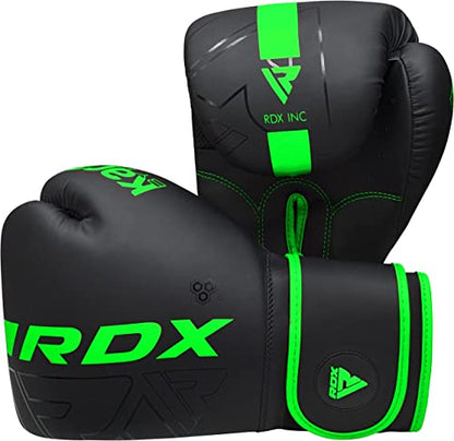 RDX Kids Punching Bag 2FT with Punch Gloves, Unfilled Boxing Set, Non Tear Maya Hide Leather Junior Hanging Bag, Kickboxing MMA Grappling Muay Thai Karate Taekwondo BJJ Training - color: Green