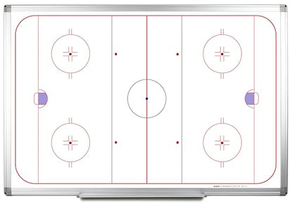 Hockey Playboard Whiteboard 48" x 36" - size: 48" x 36"