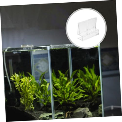 LIOOBO 6pcs Aquarium Lid Clips for Glass Covers Durable Acrylic Fish Tank Support Holders Rimless Aquarium Lid Protector Clips Elegant Design for Secure Fit