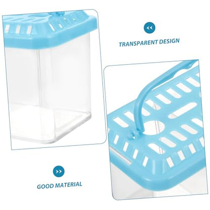 COLLBATH Portable Transparent Fish Breeding Box Aquarium Isolation Tank for Betta and Shrimp Safe Design for Observation and Spawning for Small Fish Tank Use