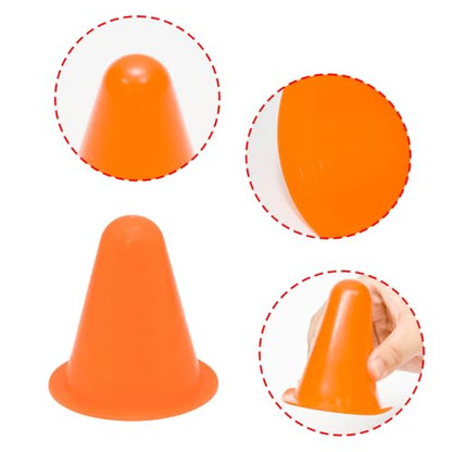 Mini Traffic Cones, Agility Training Cones Plastic Marker Cones, Small Practice Cones - style: Nonporous