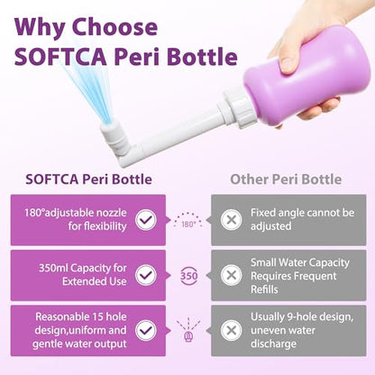 Peri Bottle for Postpartum Care - Portable Bidet for Perineal Cleansing and Recovery,Postpartum Recovery Essential