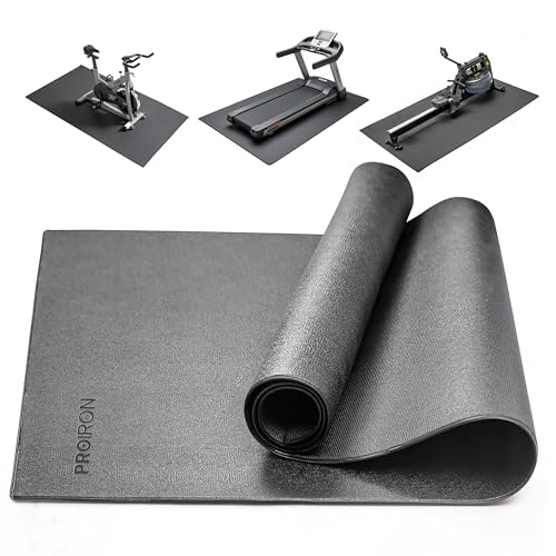 PROIRON Heavy Duty Exercise Equipment Mat, Treadmill Mat - 45"x32", 48"x24", 78"x36" - Floor Protector for Home Gym, Exercise Bike, Weight Bench, Rowing Machine, Cross Trainer - size: 78"x36"