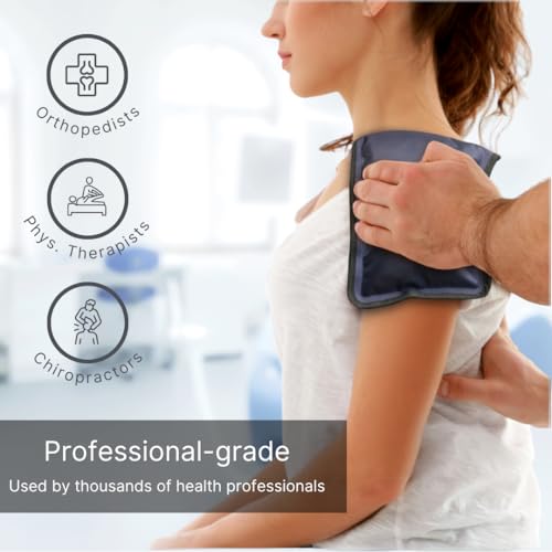 2 FlexiKold Gel Ice Packs - Ice Packs for Injuries Reusable, Back Pain Relief, Knee Ice Pack Wrap, After Surgery, Ice Pack for Knee - 6303-COLD-2PK by NatraCure - Medium – 2PK - size: Medium (Pack of 2)