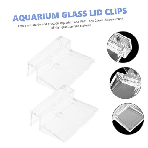 GALPADA 16pcs Aquarium Lid Support Clips Fish Tank Cover Holders for Sturdy Acrylic Brackets to Prevent Fish from Jumping for Open Aquariums and Tanks