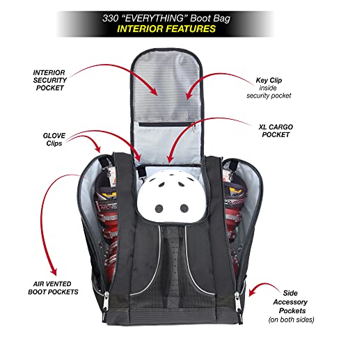 Athalon Everything Boot Bag/Backpack - color: Midnight Black