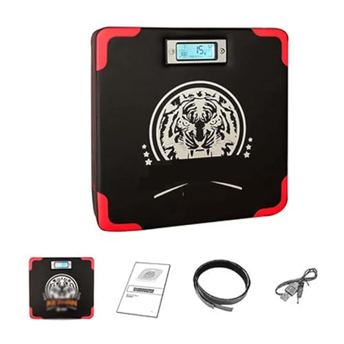 Thickened Boxing Strength Tester，Punch Force Sensor，Boxing Training Equipment ，Voice Broadcast，Adjustable Height Wall Mounted， for Adult Kid Karate Training Sanda Taekwondo