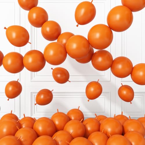 Orange Link Balloons,120Pcs 6Inch Orange Linking Balloons - color: Orange