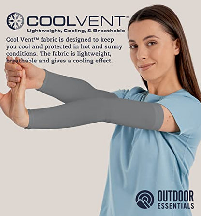 OutdoorEssentials UV Sun Sleeves for Men & Women, Cooling Arm Sleeves UPF 50+ | Golf, Tattoo Cover Up, Sun Protection - color: (6 Pairs): 2 Black, 2 Dark Gray, 2 Light Gray