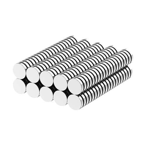 10x2mm N52 Rare Earth Magnets, 200 Pcs Refrigerator Magnets, Small Round Fridge Magnet, Multi-Use Premium Neodymium Magnet for Whiteboard, Billboard, Kitchen, Office and School (Silver) - size: 10mm D x 2mm H