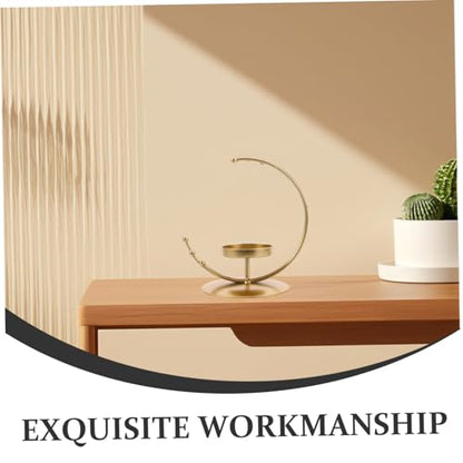 ULTECHNOVO Moon Candle Holders for Romantic Centerpieces Elegant Tealight Decor for Weddings and Eid Celebrations Meticulously Crafted Moon-Shaped Design for Table Decoration