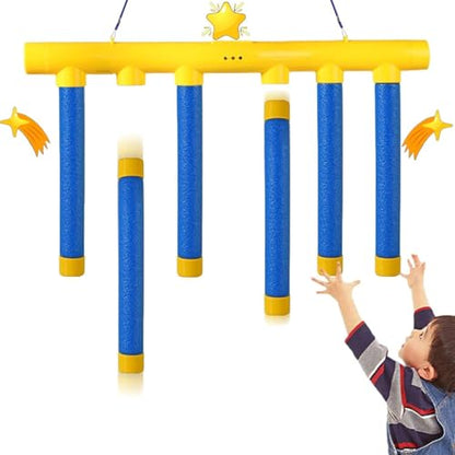 Reflex Drop Sticks Challenge Game, Hand Eye Coordination Training Toy, Reaction Time Training, Hand Speed Challenge Games, Adjustable Speed Catching Sticks Game (A) - color: Yellow